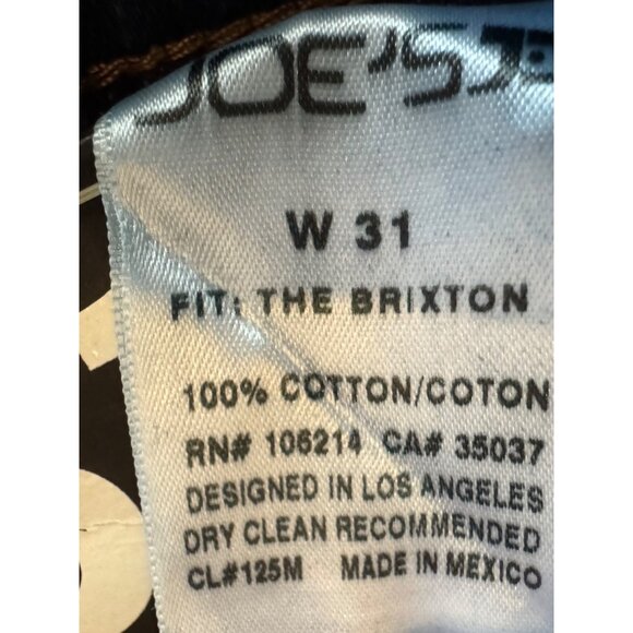 Joes Jeans The Brixton W31 Straight & Narrow Fit Dark Blue Denim Mens Jeans - Picture 4 of 6